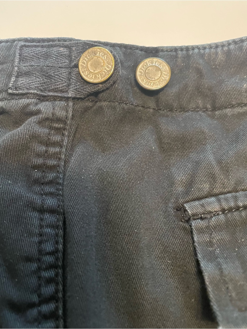 Dickies Black Cargo Jogger Pants Adjustable Waist Size 7/28 - Picture 8 of 9